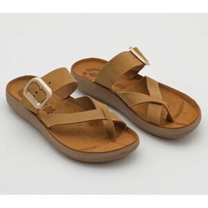 Fantasy Sandals KOSTANTIA Brown  Leather Sandals Comfort Women's EU 39 8.5